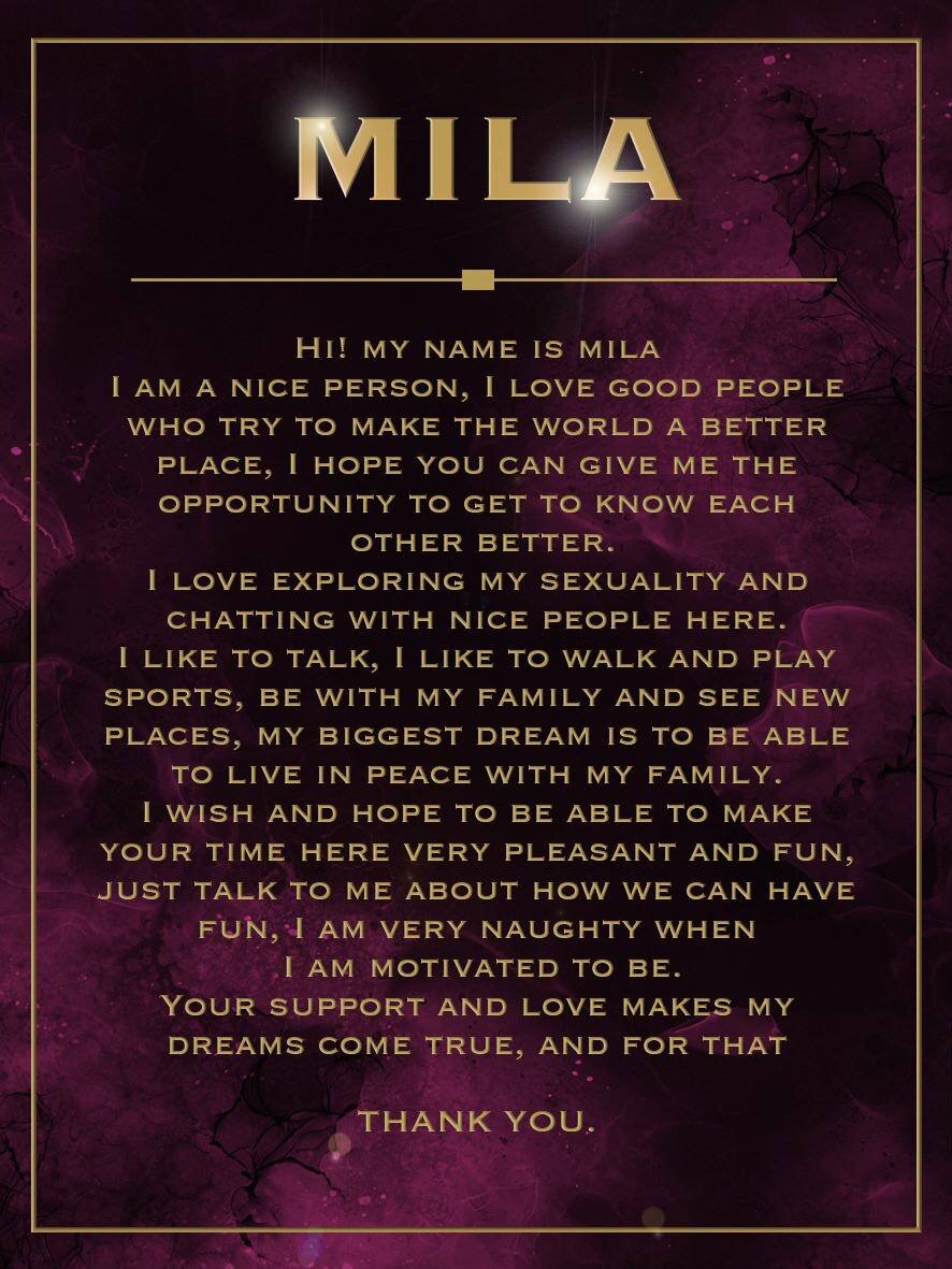 Mila_blvck主播简介 | Stripchat