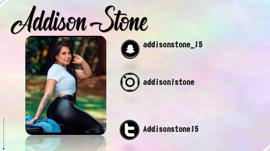 AddisonStone主播简介 | Stripchat