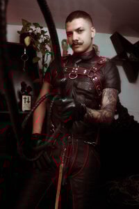 allanhurtss RED LEATHER LOOK Pic 3