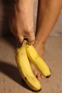 goddessfeetxx Squashing a banana Pic