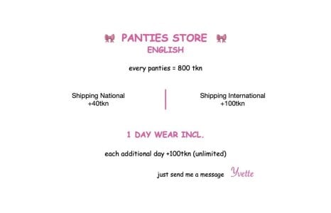 yvetteXdevon PANTIES STORE Pic