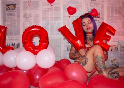 ChloeAllennn Sexy san valentin รูป  8