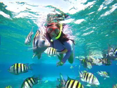 Lia_Sweettt Lía snorkeling in silence 🌊🤍 Billede