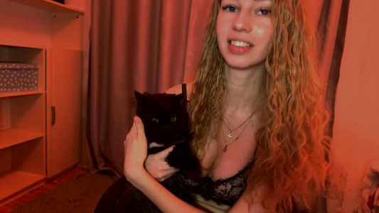 LunaCrave Me and my sweet cat Pic 4