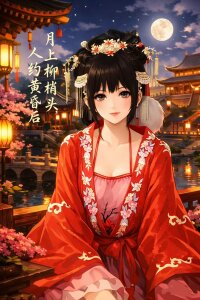 LuckyCute-Tutu 婉儿直播的古风二次元~配上诗词会不会更有意境~ Foto 6