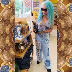 freyadevil333 Downtown in the city, visiting Panamericana: books 📚, history 📖, yoga sculptures 🧘‍♀️, and paste Poză 2