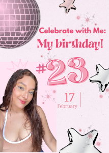 Emily_Harpeer my birthday soon 😍💖🎈 Billede