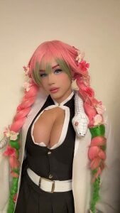 Miamontoya 🎃Love Hashira💟COSPLAY MITSURI KANROJI BIGBOOBS Pic 3