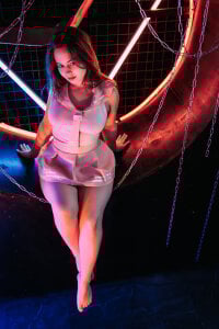 wet_cake_ neon photoshoot Pic 5