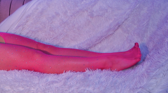 JasmineMilko Neon fishnet tights Pic 2