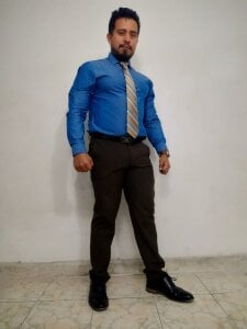 KalethBigDick Brown and blue suit Pic 7