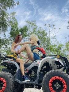 SusieandLacey ATV Jungle Ride Pic 3