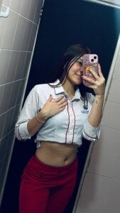 AngelaaCute_ sensual at work with uniform🔥 Pic 4