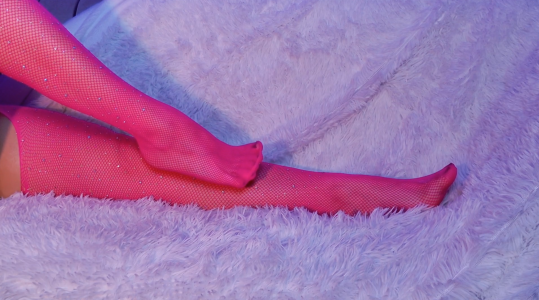 JasmineMilko Neon fishnet tights Pic 3