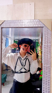 spicy_adonhis 🤠 The dark cowboy is waiting to tame you... do you dare try my whip? 🖤 Pic 2