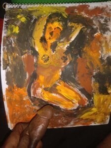 mohan555: My dick used painting, " Title: lonely Girl " ( 2 фото)