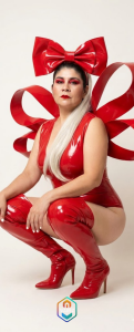 kiraGeiner red latex Pic