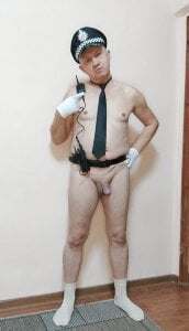 Sashabikros В сексуальной форме полицейского🚓😊 Poză 5