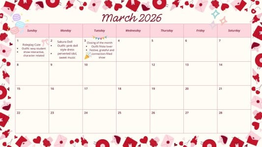 🎀month calendar🎀 de SweetSakura_Dolll Foto