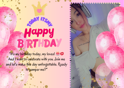 tokito_mitsuri its my BIRTHDAY 🥳🎉🎂🎈 Pic