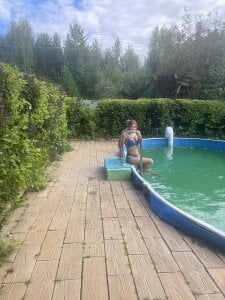 Miss_Elsa_ summer vibe in the outdoor pool #summer#pool#bikini Pic 8