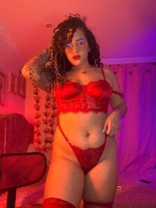 Evan_Rose red lingerie Pic 3