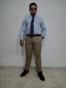 KalethBigDick light colored suit Pic 8