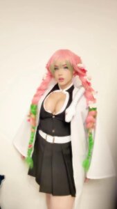 Miamontoya 🎃Love Hashira💟COSPLAY MITSURI KANROJI BIGBOOBS Pic 2