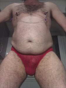 Xauencaliente Enseño todo con ropita muy sexy roja transparente Pic