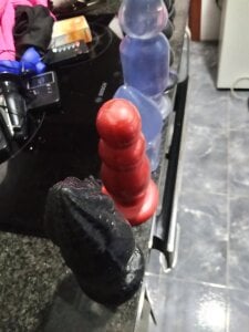 Xauencaliente Dildo dragón negro enorme en espiral 16 ancho y 20 largo, no cabe entero dentro mi culito prieto Billede