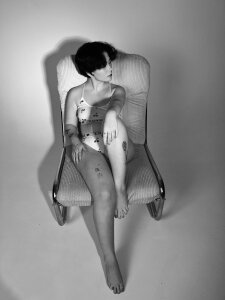 RinaShy black and white Pic 4