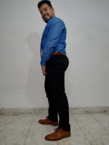 KalethBigDick Blue and black suit office  6. fénykép