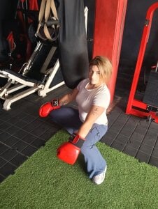 NatyLeone naty with boxing gloves Pic 6