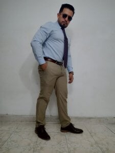 KalethBigDick light colored suit Pic 2