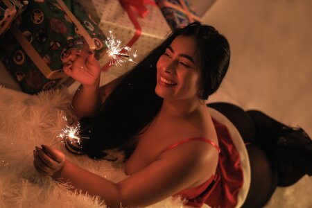 andrea_osorio_ Santa’s Naughty Girl 🎄🎁❄️ Pic 3