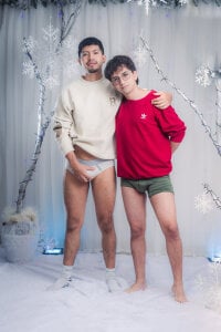 AxelAndJeremy white and sexy christmas Pic 6