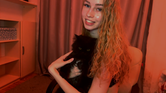 LunaCrave Me and my sweet cat Pic 6