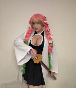 Miamontoya 🎃Love Hashira💟COSPLAY MITSURI KANROJI BIGBOOBS Pic 4