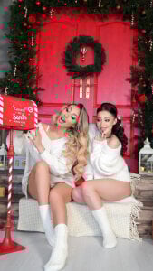 BabesGoWild Red light Christmas Pic 8