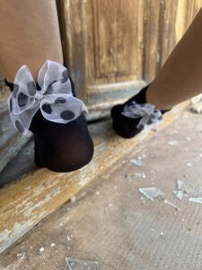 Dina-Light Black nylon socks Pic 9