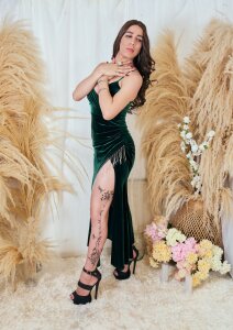 Leisygirl Green dress Poză 2