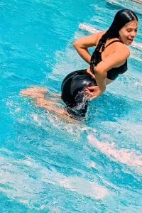 skinny_milky Relaxing day at daddy's pool Pic 3