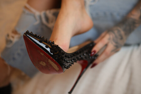 venusinylons leather heels Foto 2