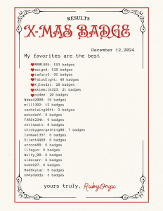 R-U-B-Y X-MAS BADGE Foto 9