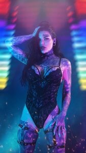 darkinkedbabe sexy neon Foto 7