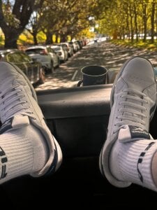 Gayginger86 Dirty thoughts in my clean white trainers 😈 Pic