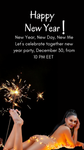 SashaMyer New Year Party Pic