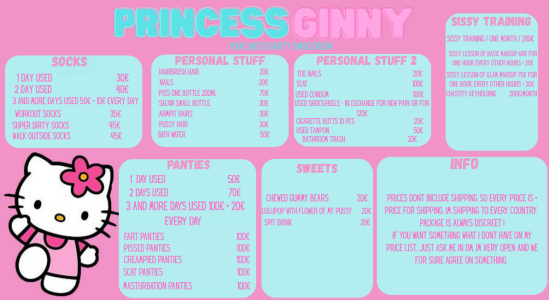 PrincessGinny3392 My menu + info Immagine  2