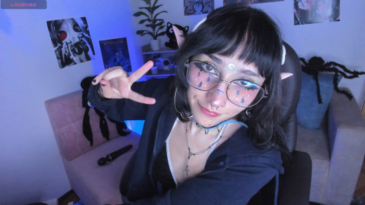 Hoshi_Miuu my loves♥ blowjob, teen, petite, glasses, dark, latina, lovense, piercings, skinny, smalltits  7. fénykép