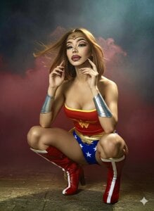 Catvalentine_: Cosplay Wonder Woman🦸🏻‍♀️💪🏼 ( 9 фото)